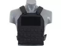 Simple Plate Carrier with Dummy Soft Armor Inserts - Black [8FIELDS]