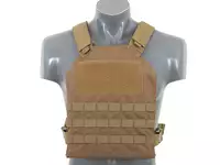 Simple Plate Carrier with Dummy Soft Armor Inserts - Coyote [8FIELDS]