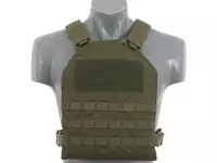 Prosty Plate Carrier z atrapami miękkich wkładów balistycznych - Olive