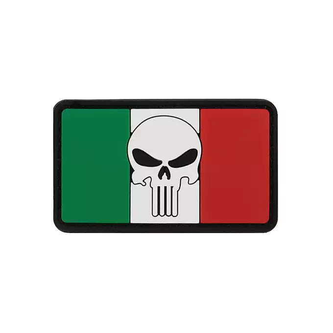 Flag Skull ITALY 2 PVC Patch [8FIELDS]