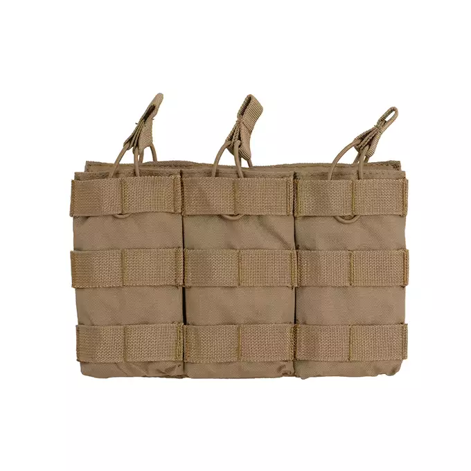 Otwarta potrójna ładownica na magazynki 5.56 - Coyote [8FIELDS]