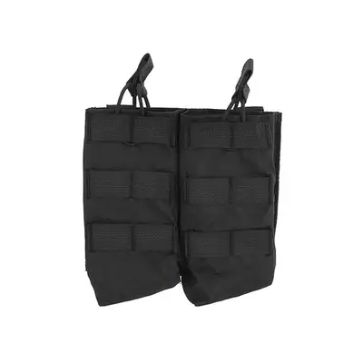 Open Top Double 7.62x39 AK Mag Pouch - Black [8FIELDS]