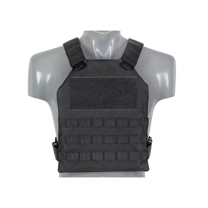 Prosty Plate Carrier z atrapami miękkich wkładów balistycznych - Black [8FIELDS]