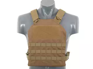 Prosty Plate Carrier z atrapami miękkich wkładów balistycznych - Coyote [8FIELDS]