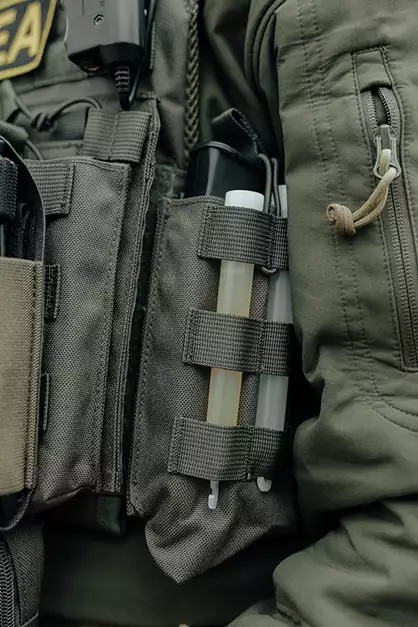Otwarta pojedyncza ładownica na magazynki AK 7.62x39 - Olive [8FIELDS]