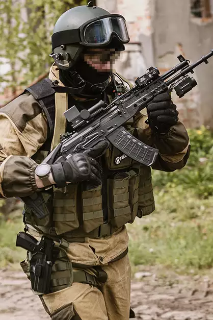 Otwarta podwójna ładownica na magazynki AK 7.62x39 - Olive [8FIELDS]