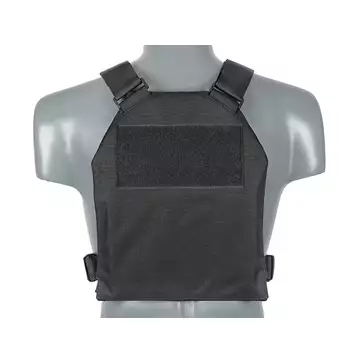Prosty Plate Carrier z atrapami miękkich wkładów balistycznych - Black [8FIELDS]