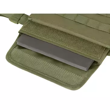 Prosty Plate Carrier z atrapami miękkich wkładów balistycznych - Olive [8FIELDS]