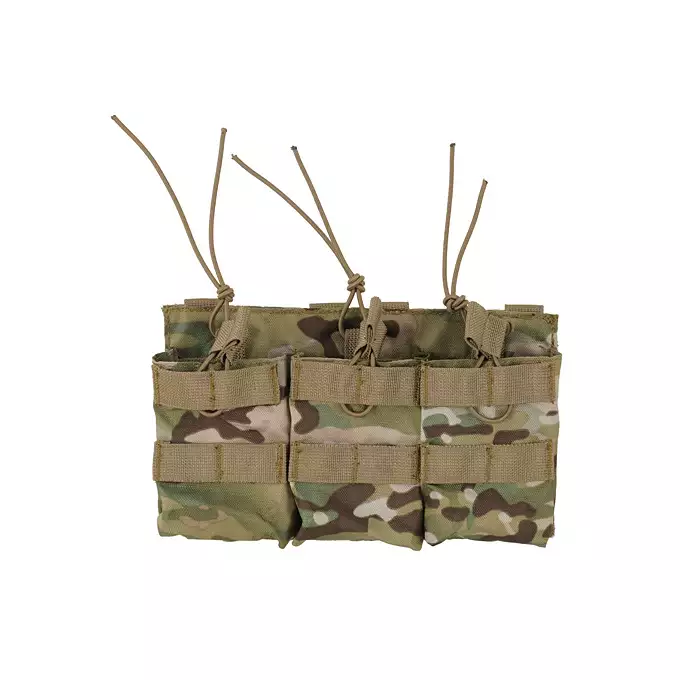Triple Open Top 7.62 Mag Pouch - MC [8FIELDS]