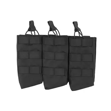 Otwarta potrójna ładownica na magazynki AK 7.62x39 - BLACK [8FIELDS]