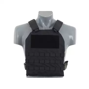 Simple Plate Carrier with Dummy Soft Armor Inserts - Black [8FIELDS]