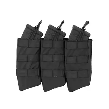 Otwarta potrójna ładownica na magazynki AK 7.62x39 - BLACK [8FIELDS]