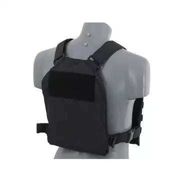Simple Plate Carrier with Dummy Soft Armor Inserts - Black [8FIELDS]