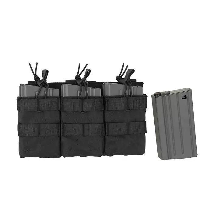 Otwarta potrójna ładownica na magazynki 7.62 - Black [8FIELDS]