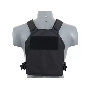 Simple Plate Carrier with Dummy Soft Armor Inserts - Black [8FIELDS]