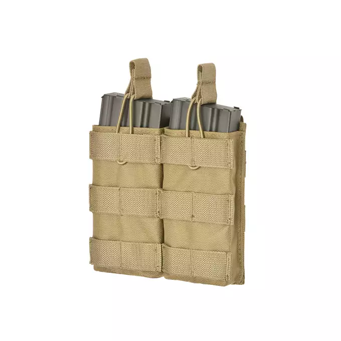 Otwarta podwójna ładownica na magazynki 5.56 - TAN [8FIELDS]