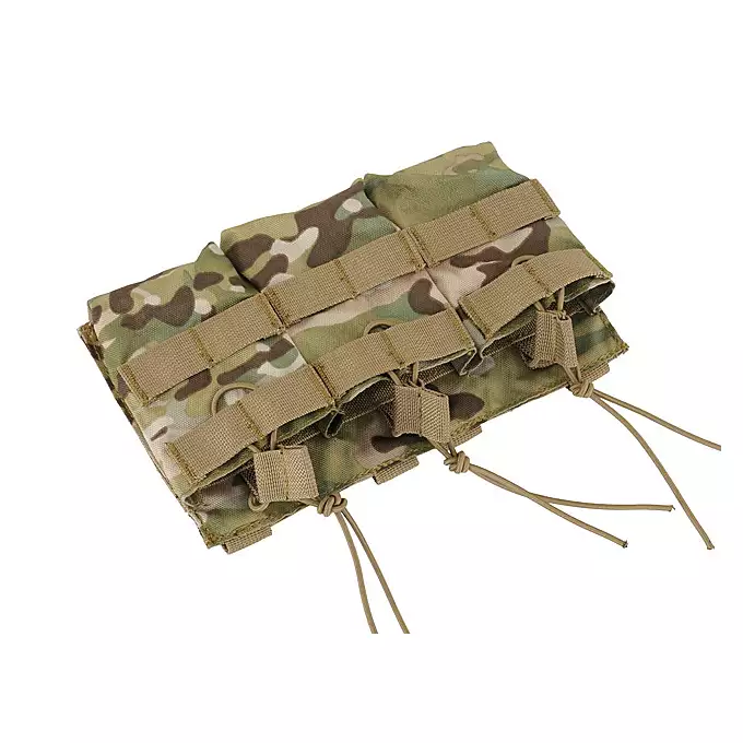 Triple Open Top 7.62 Mag Pouch - MC [8FIELDS]