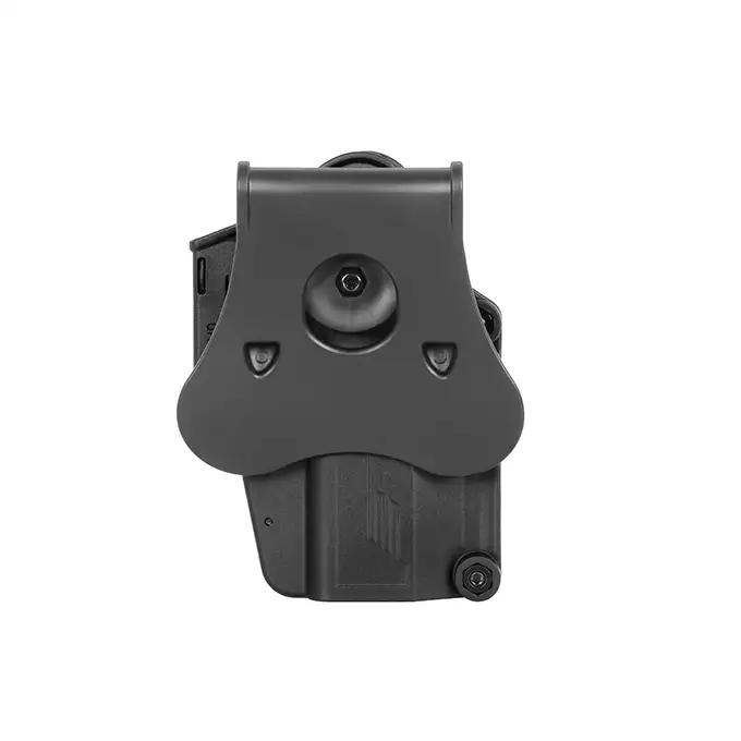 [Zestaw] Kabura Per-Fit dla leworęcznych (ponad 80 modeli pistoletów) [Amomax] + Airsoftowa platforma biodrowa - Black [Amomax]