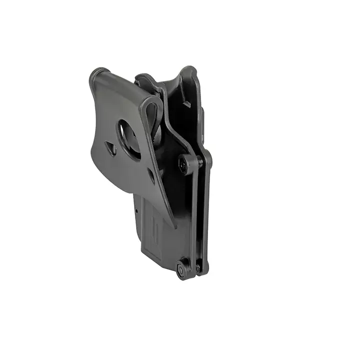 [Zestaw] Kabura Per-Fit dla leworęcznych (ponad 80 modeli pistoletów) [Amomax] + Airsoftowa platforma biodrowa - Black [Amomax]