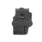 [Zestaw] Kabura Per-Fit do ponad 80 modeli pistoletów - Black [Amomax] + Airsoftowa platforma biodrowa - Black [Amomax]
