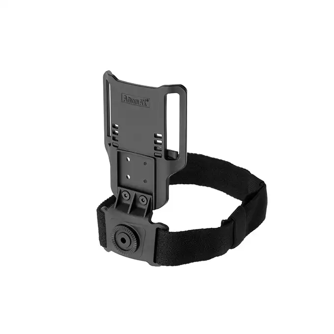 [Zestaw] Kabura Per-Fit do ponad 80 modeli pistoletów - Olive [Amomax] + Airsoftowa platforma biodrowa - Black [Amomax]