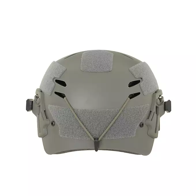 [Zestaw] Replika kasku EXF - Foliage [EM] + Stalowa maska ochronna V.1 - Olive/Skull [WOSPORT]