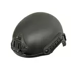 [Set] FAST Ballistic Helmet Replica (L/XL Size) - Black [FMA] + Steel Protective Half Face Mask V.1 - Black/Skull [WOSPORT]