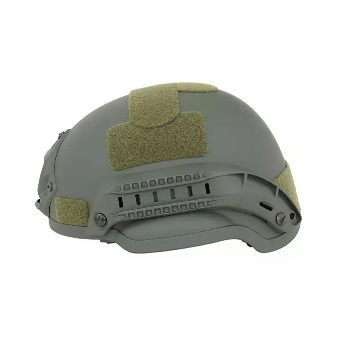 [Zestaw] Ultra lekka replika hełmu Spec-Ops MICH Mid-Cut - Olive [8FIELDS] + Stalowa maska ochronna V.1 - Olive/Skull [WOSPORT]