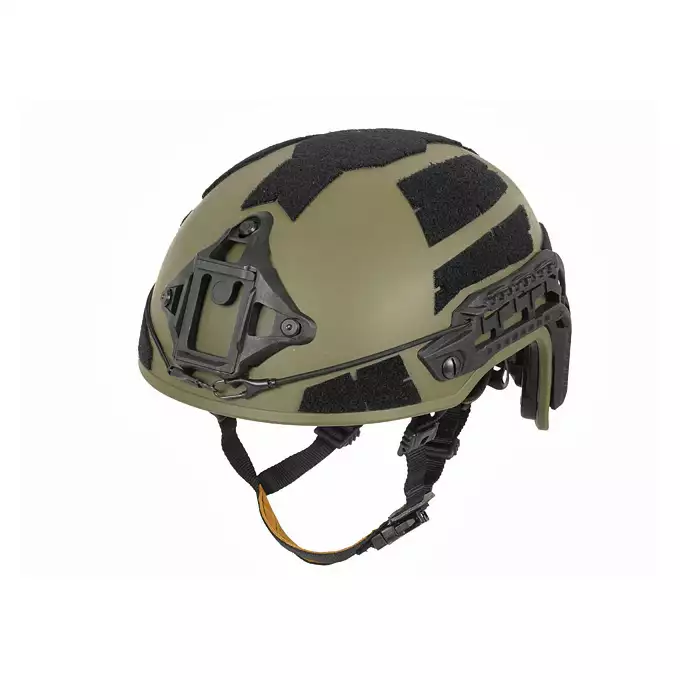 [Zestaw] Hełm Spec-Ops nowej generacji - Ranger Green [FMA] + Stalowa maska ochronna V.1 - Olive/Skull [WOSPORT]