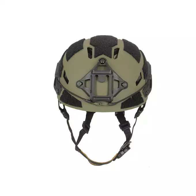 [Zestaw] Kask Spec-Ops nowej generacji - Ranger Green [FMA] + Stalowa maska ochronna V.1 - Olive/Skull [WOSPORT]