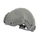 [Zestaw] Replika hełmu FAST MH z szybką regulacją - Foliage [EM] + Stalowa maska ochronna V.1 - Olive/Skull [WOSPORT]