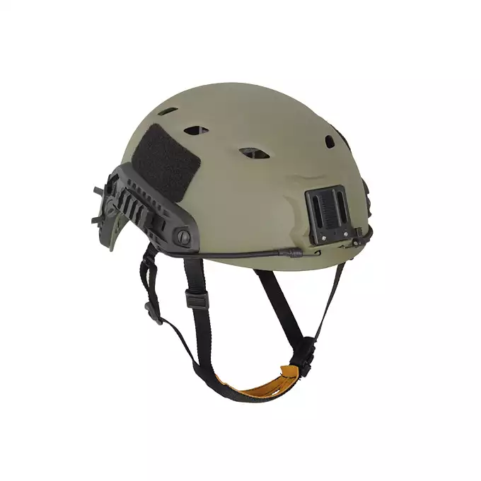 [Zestaw] Replika hełmu FAST BJ (Rozmiar L) - Ranger Green [FMA] + Stalowa maska ochronna V.1 - Olive/Skull [WOSPORT]