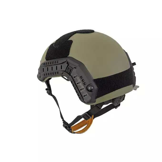 [Zestaw] Replika hełmu FAST Maritime (Rozmiar M) - Ranger Green [FMA] + Stalowa maska ochronna V.1 - Olive/Skull [WOSPORT]