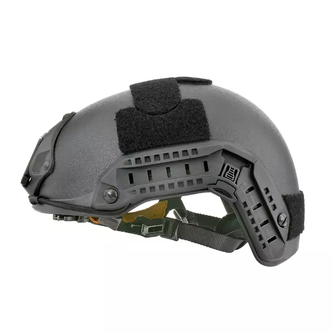 [Zestaw] Replika hełmu FAST Maritime (Rozmiar L/XL) - Czarny [FMA] + Stalowa maska ochronna V.1 - Black/Skull [WOSPORT]