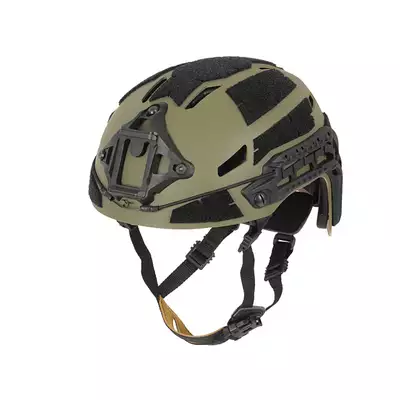 [Zestaw] Kask Spec-Ops nowej generacji - Ranger Green [FMA] + Stalowa maska ochronna V.1 - Olive/Skull [WOSPORT]