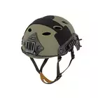 [Zestaw] Replika hełmu FAST PJ (Rozmiar L) - Ranger Green [FMA] + Stalowa maska ochronna V.1 - Olive/Skull [WOSPORT]