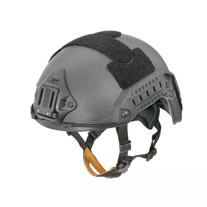 [Zestaw] Replika hełmu FAST Maritime (Rozmiar L/XL) - Czarny [FMA] + Stalowa maska ochronna V.1 - Black/Skull [WOSPORT]