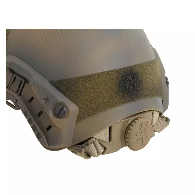 [Zestaw] Replika kasku FAST PJ z szybką regulacją - Navy Seal [EM] + Stalowa maska ochronna V.1 - Coyote/Camo [WOSPORT]