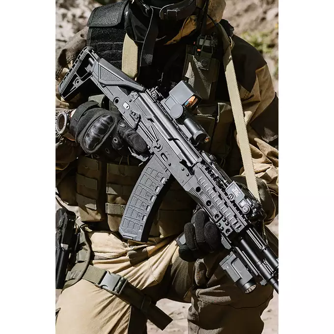[Zestaw] Replika karabinka SLR AKS-74U ETU Eshooter [CYMA] + Replika Rosyjskiego Celownika Optycznego 1P87 Do AK/AK12/AKSU [JJ Airsoft]