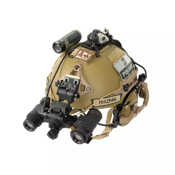[Zestaw] Hełm Spec-Ops nowej generacji - Ranger Green [FMA] + Stalowa maska ochronna V.1 - Olive/Skull [WOSPORT]