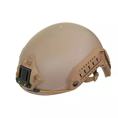 [Zestaw] Replika hełmu FAST Maritime (Rozmiar L/XL) - Dark Earth [FMA] + Stalowa maska ochronna V.1 - Coyote/Camo [WOSPORT]