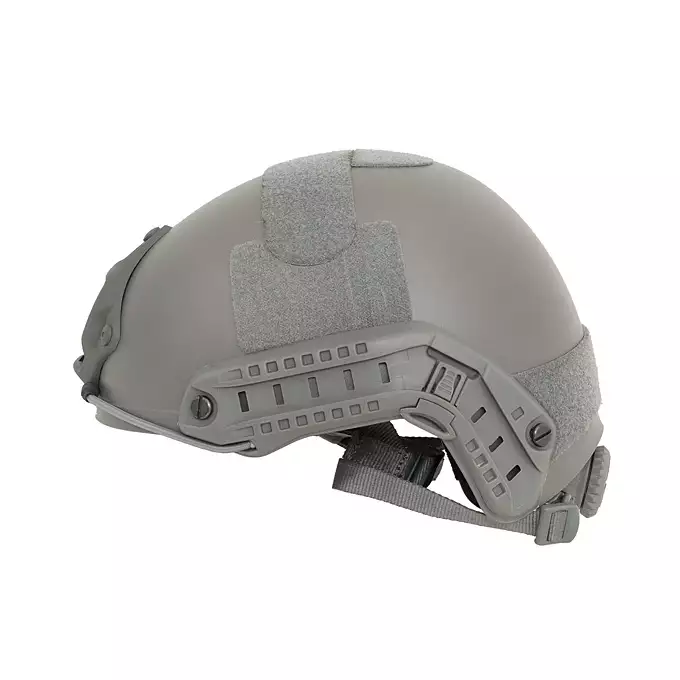 [Zestaw] Replika hełmu FAST MH z szybką regulacją - Foliage [EM] + Stalowa maska ochronna V.1 - Olive/Skull [WOSPORT]