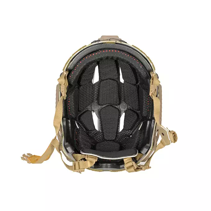 [Zestaw] Kask Spec-Ops nowej generacji - Tan [FMA] + Stalowa maska ochronna V.1 - Coyote/Camo [WOSPORT]