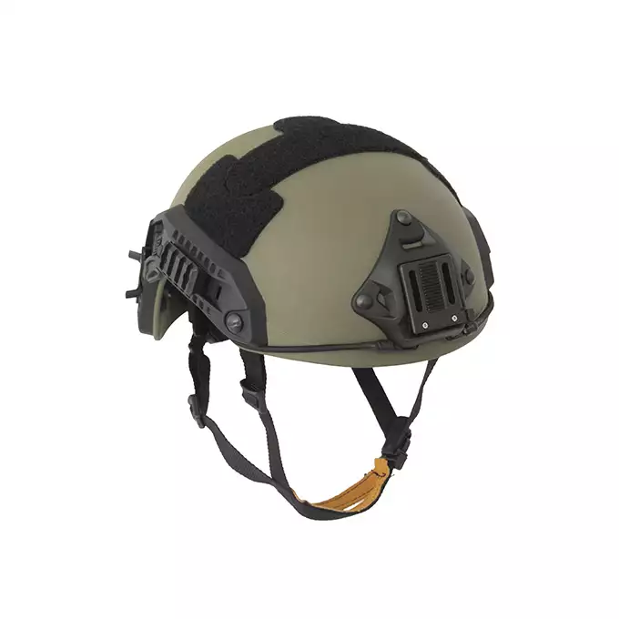 [Zestaw] Replika hełmu FAST Maritime (Rozmiar M) - Ranger Green [FMA] + Stalowa maska ochronna V.1 - Olive/Skull [WOSPORT]