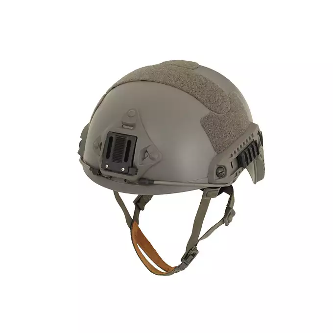[Zestaw] Replika hełmu FAST Ballistic (Rozmiar L/XL) - Dark Earth [FMA] + Stalowa maska ochronna V.1 - Coyote/Camo [WOSPORT]