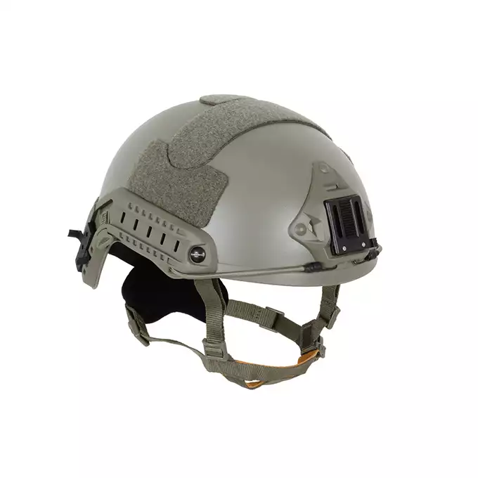 [Zestaw] Replika hełmu FAST Ballistic (Rozmiar L/XL) - Foliage [FMA] + Stalowa maska ochronna V.1 - Olive/Skull [WOSPORT]