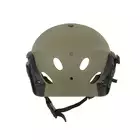 [Zestaw] Taktyczny kask Special Force - Ranger Green [FMA] + Stalowa maska ochronna V.1 - Olive/Skull [WOSPORT]