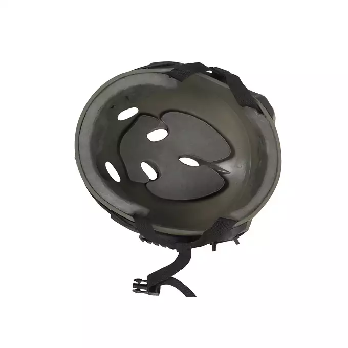 [Zestaw] Taktyczny kask Special Force - Ranger Green [FMA] + Stalowa maska ochronna V.1 - Olive/Skull [WOSPORT]
