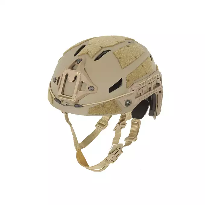 [Zestaw] Kask Spec-Ops nowej generacji - Tan [FMA] + Stalowa maska ochronna V.1 - Coyote/Camo [WOSPORT]