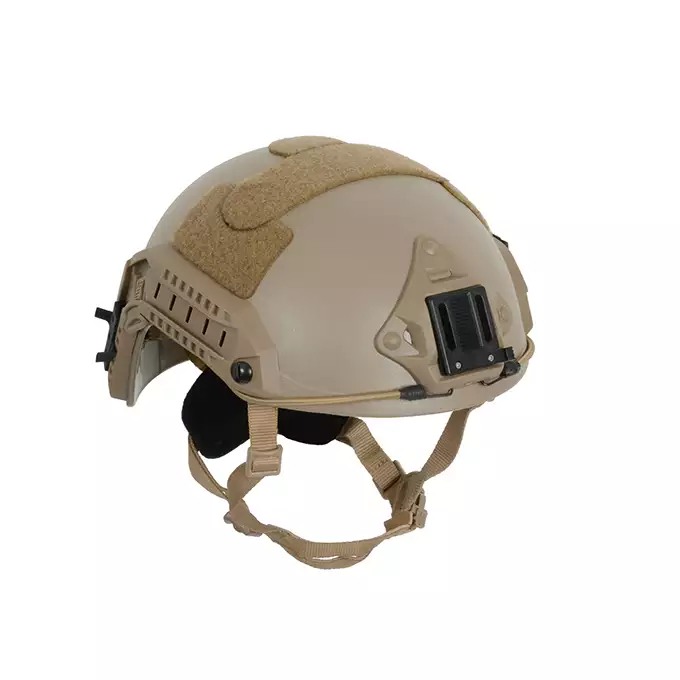 [Zestaw] Replika hełmu FAST Maritime (Rozmiar L/XL) - Dark Earth [FMA] + Stalowa maska ochronna V.1 - Coyote/Camo [WOSPORT]